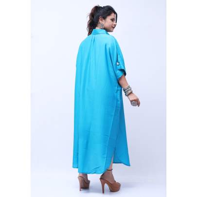 Muslin Cotton Collar Dress