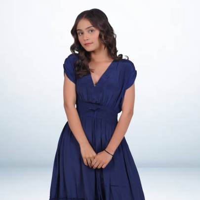 Navy Blue Long Maxi Tube Dress