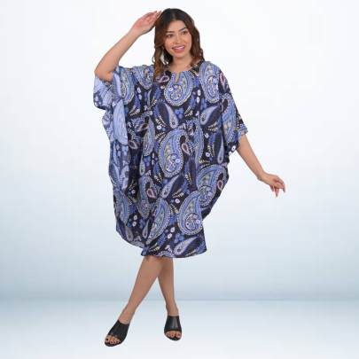 Paisley Printed Kaftan Tunic 