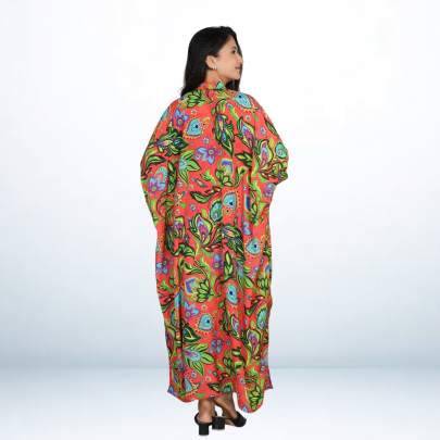 Paisley Printed Long Kaftan Caftan