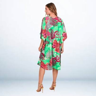 Paisley Printed Short beach kaftan