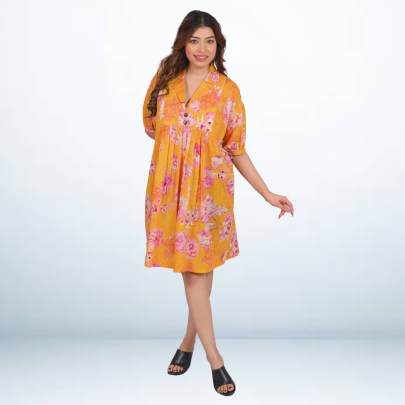 Petal Harmony Floral Dress 