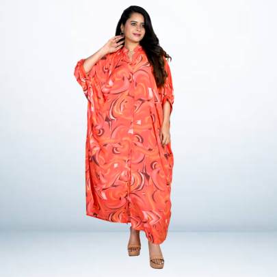Printed Kaftan Maxi
