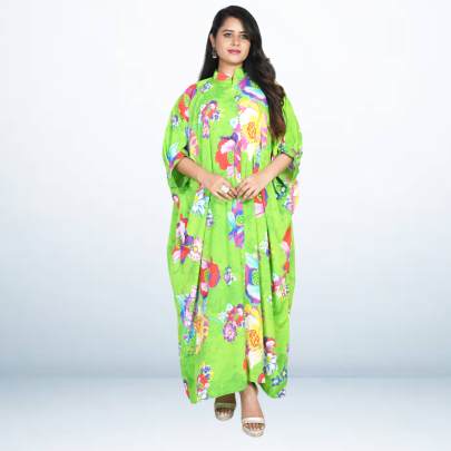 Printed Kaftan Maxi