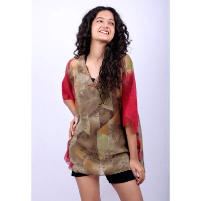 Printed Short Kaftan Tunic