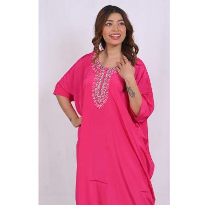 Rose Embellished Kaftan Pant Set