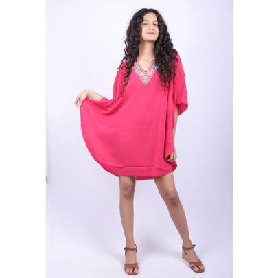 Rosewood Embellished Kaftan Tunic 