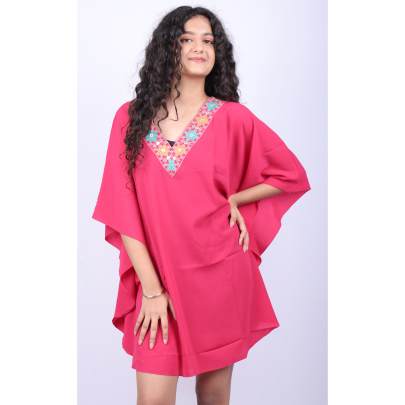 Rosewood Embellished Kaftan Tunic