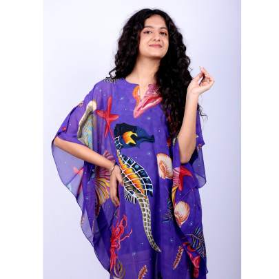 Sea Paradise Short Kaftan
