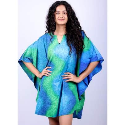 Shibori Tie Dye Tunic Kaftan