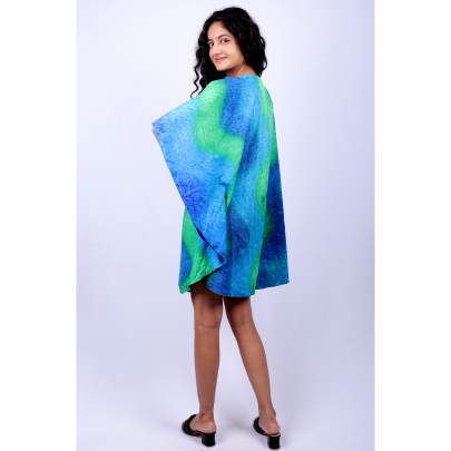 Shibori Tie Dye Tunic Kaftan