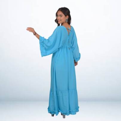 Sky Blue Long Maxi Dress