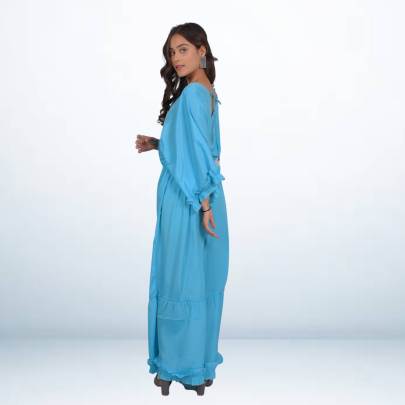 Sky Blue Long Maxi Dress