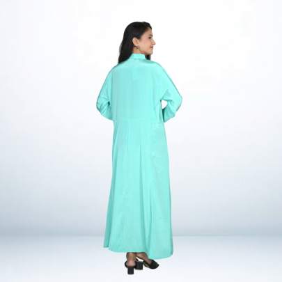 Solid color Crepe Silk Long Kurta Dress
