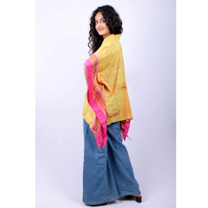 Sunset Ripple Tie Dye Print Kaftan Tunic