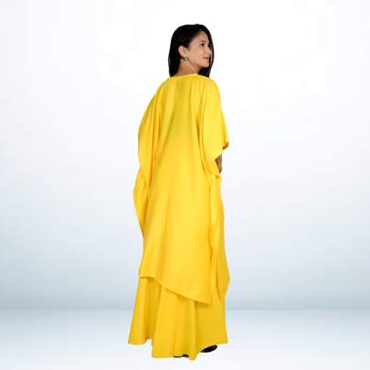 Super Soft Muslin Embroidered Kaftan Pant Cord set