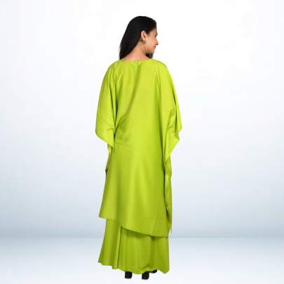 Super Soft Muslin Embroidered Kaftan Pant Cord set