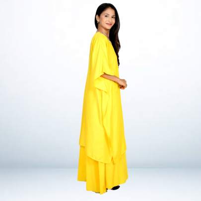 Super Soft Muslin Embroidered Kaftan Pant Cord set