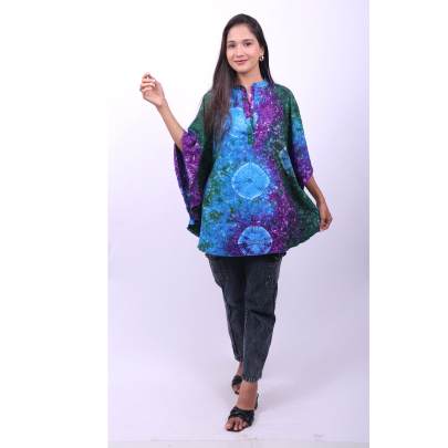 Tie Dye Artistic Kaftan Tunic