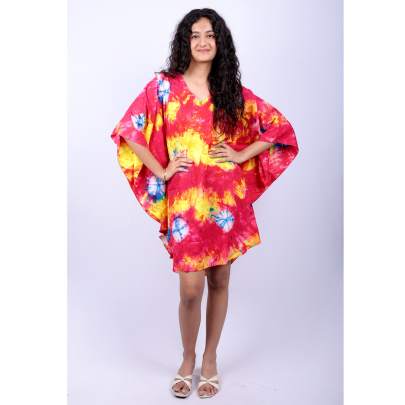 Tie Dye Casual Short Kaftan