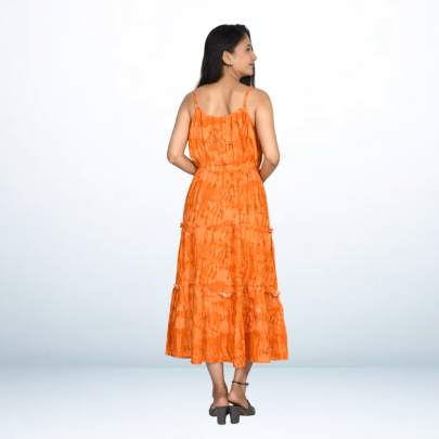 Tie dye Printed Partywear Backless dress