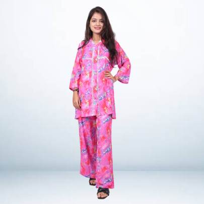 Tie Dye Printed Shirt Pant Cord-Set