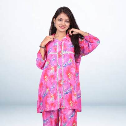 Tie Dye Printed Shirt Pant Cord-Set