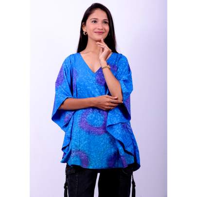 Tie Dye Short Kaftan Top