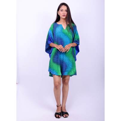 Tie Dye Short Kaftan Tunic