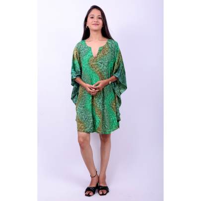 Tie Dye Short Kaftan Tunic 