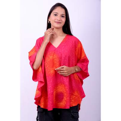 Tie Dye Short Kaftan Tunic