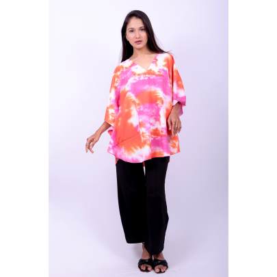 Tie Dye Splash Kaftan Tunic