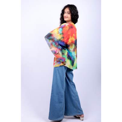 Tie Dye Splatter Kaftan Tunic