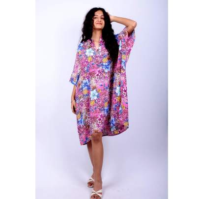 Tropical Animalia Print Kaftan