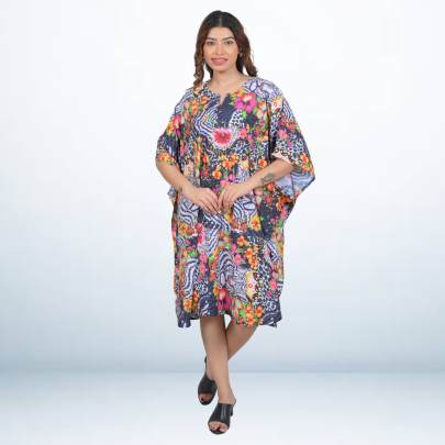 Tropical Animia Kaftan Tunic 
