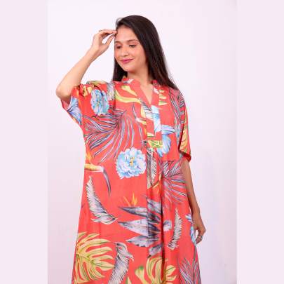 Tropical Hawaiian Printed Pocket Dress