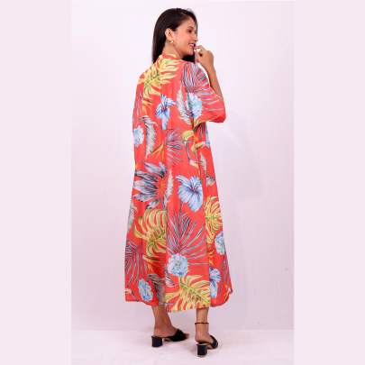 Tropical Hawaiian Printed Pocket Dress